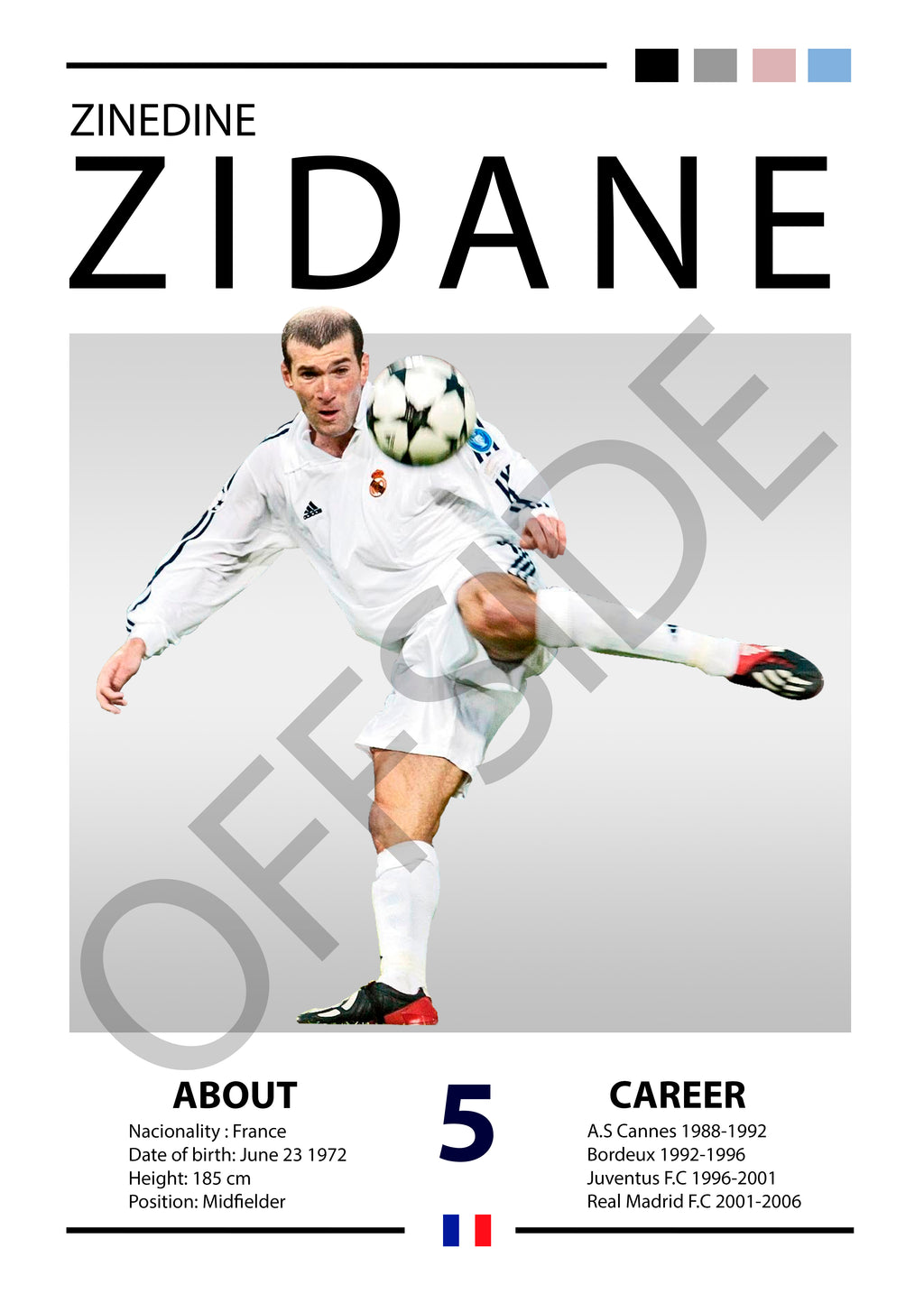 Zinedine Zidane "Zizou" Real Madrid 2002