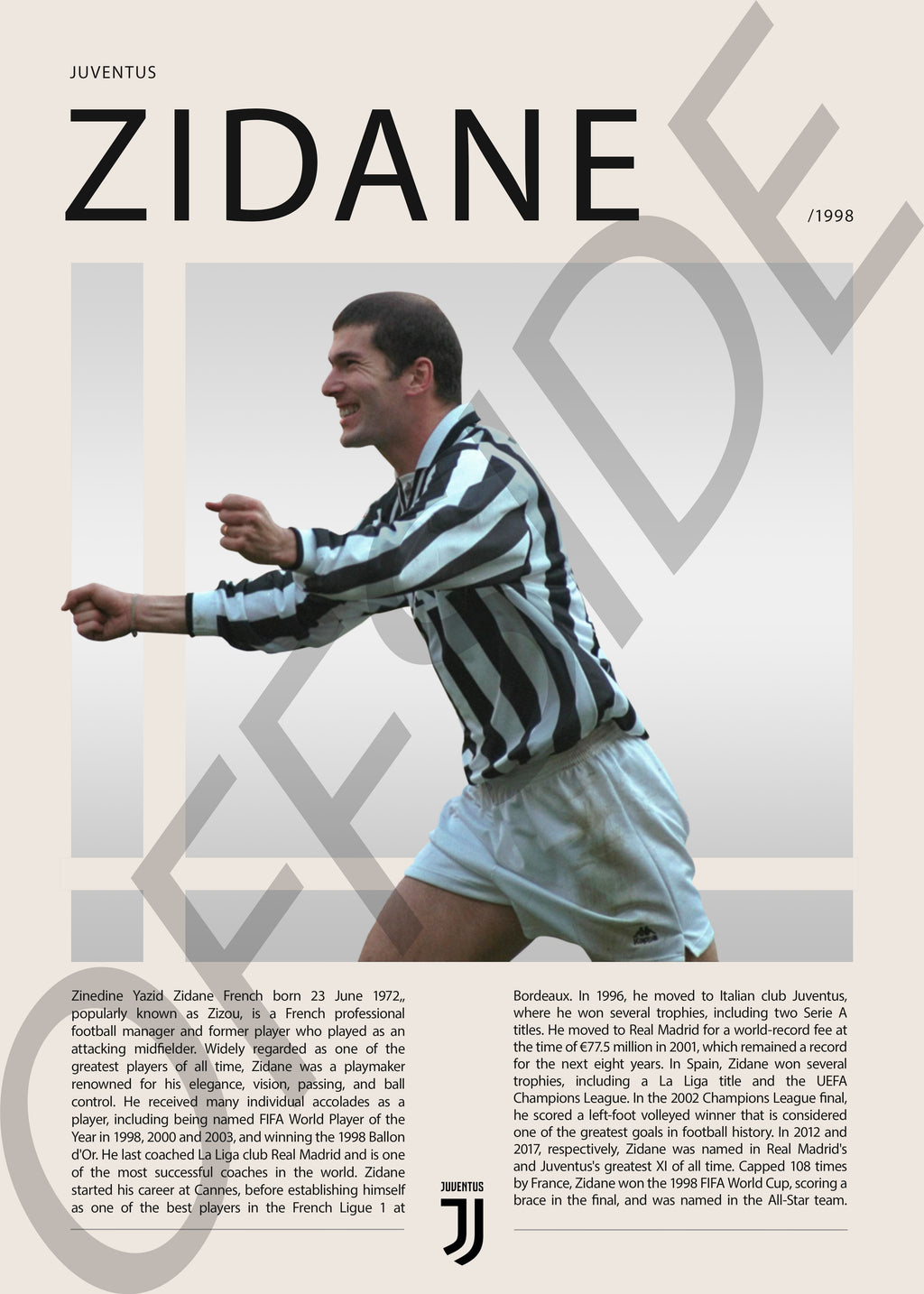 Zinedine Zidane "Zizou" en Juventus Temporada 1998
