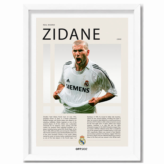 Zinedine Zidane "Zizou" en Real Madrid Temporada 2002