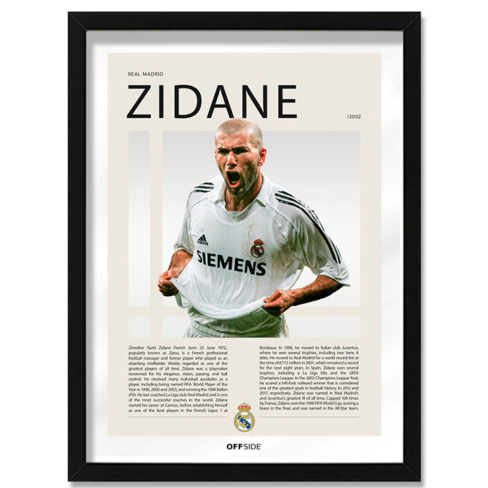 Zinedine Zidane "Zizou" en Real Madrid Temporada 2002