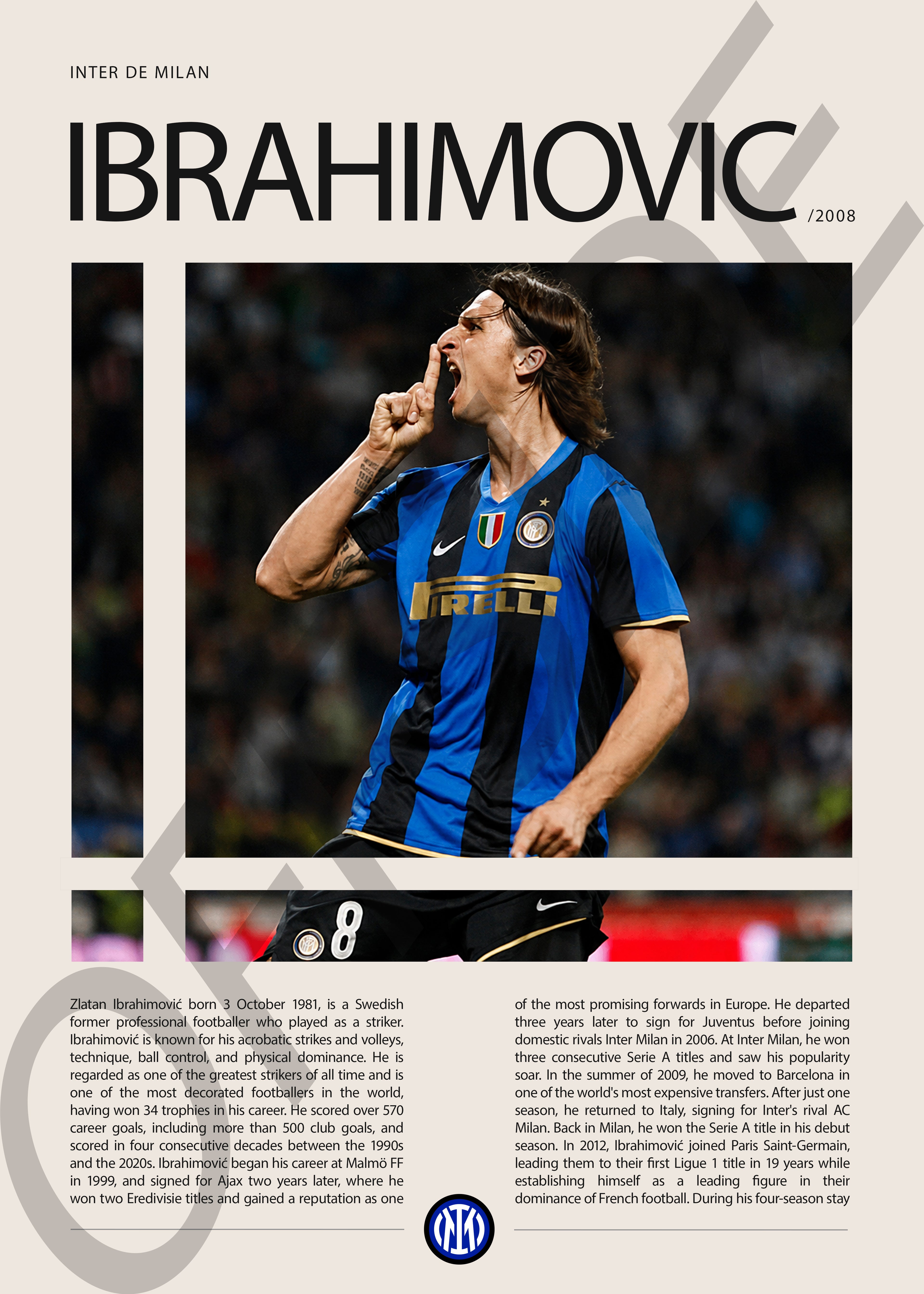 Zlatan Ibrahimović "Ibra" en Inter de Milan Temporada 2008