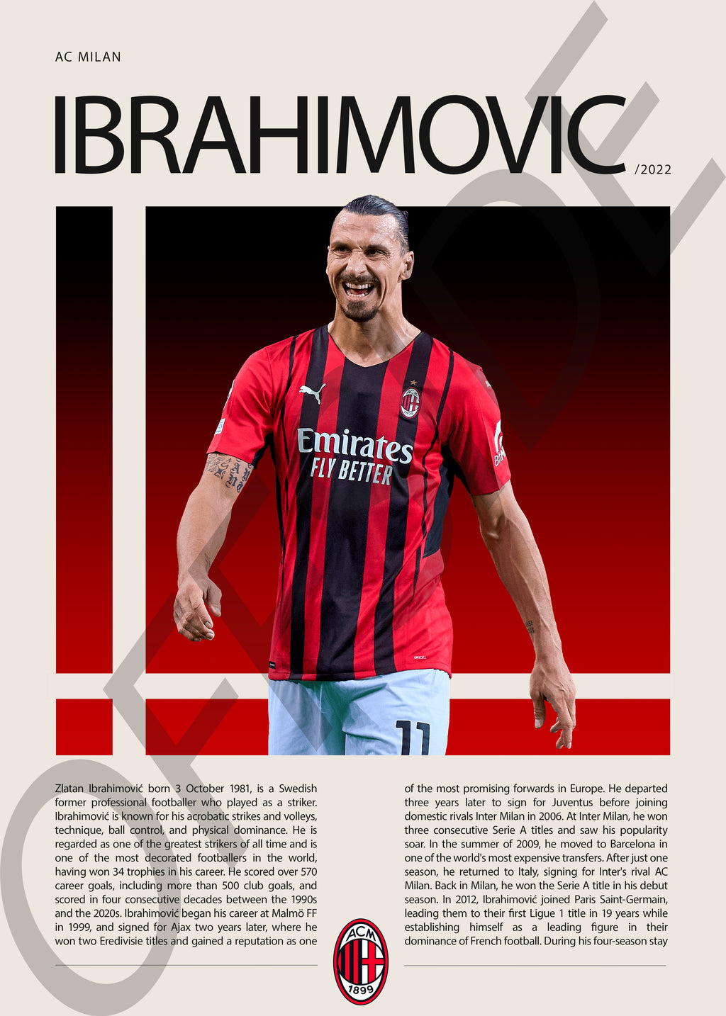 Zlatan Ibrahimović "Ibra" en AC Milan Temporada 2022