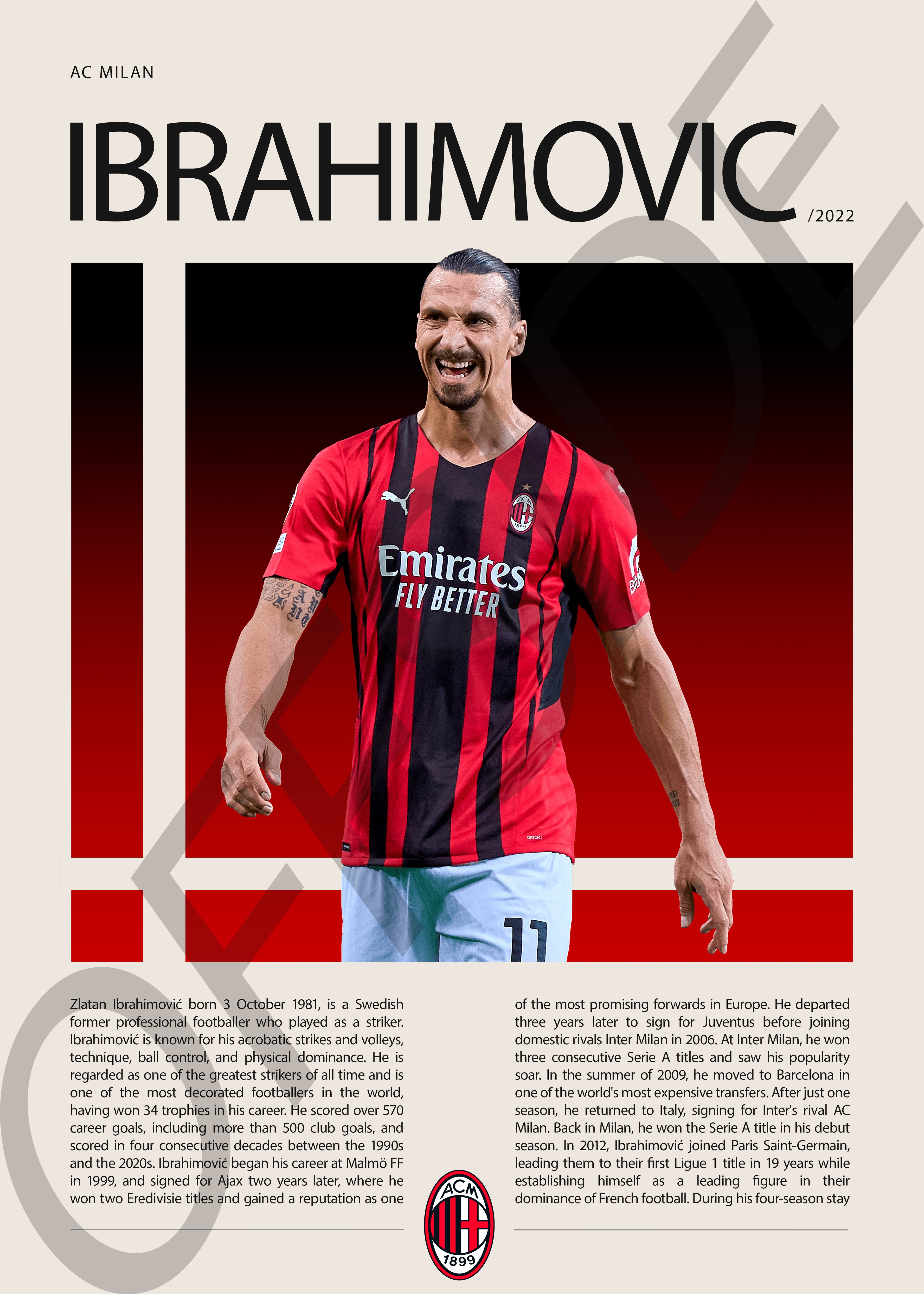 Zlatan Ibrahimović "Ibra" en AC Milan Temporada 2022