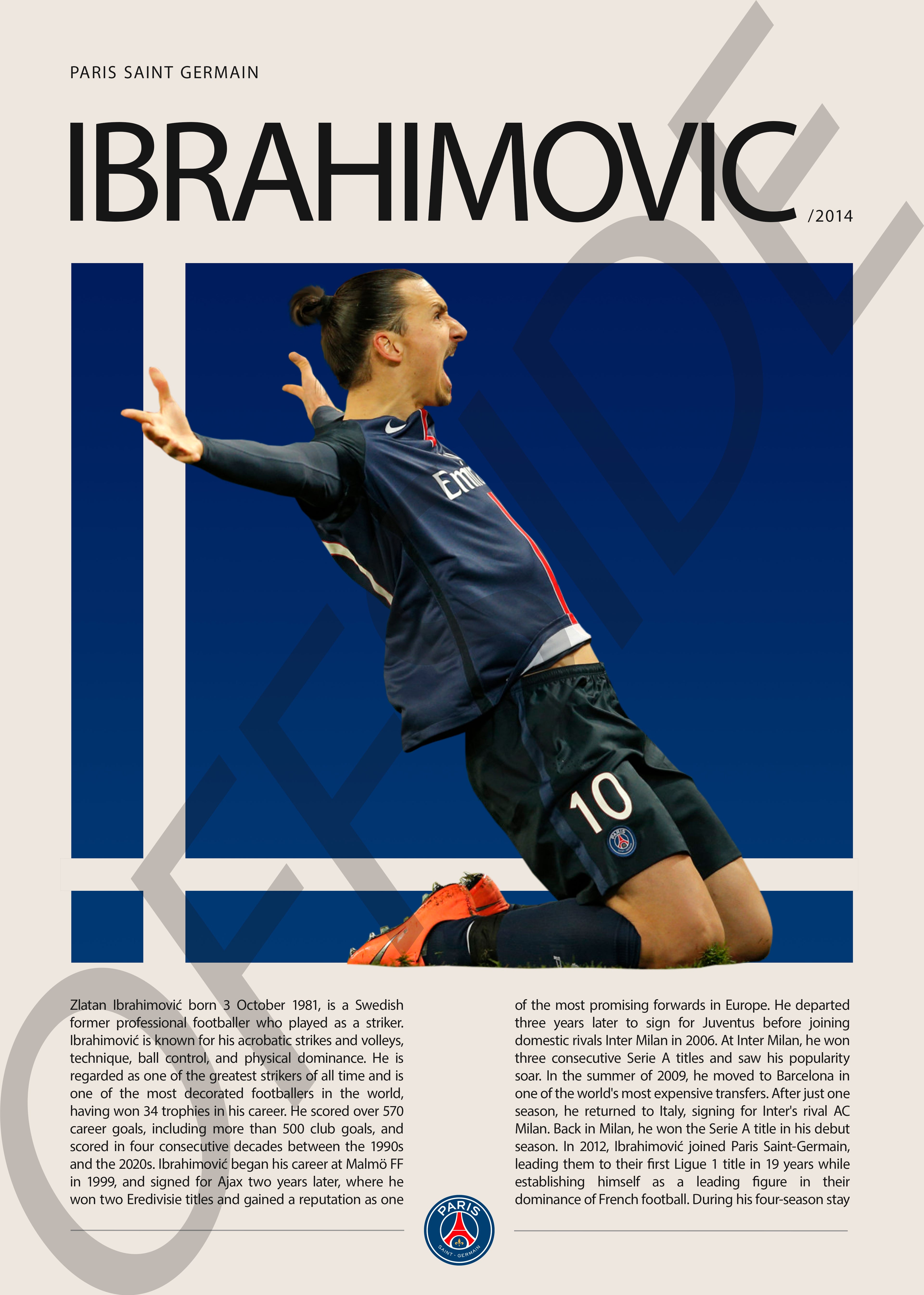 Zlatan Ibrahimović "Ibra" en PSG Temporada 2014