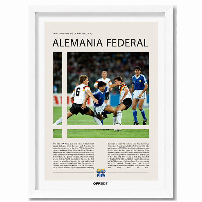 Alemania Campeona del Mundo Italia 1990 - marco blanco
