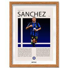 Alexis Sánchez El Niño Maravilla en Inter de Milan Temporada 2021 - marco madera