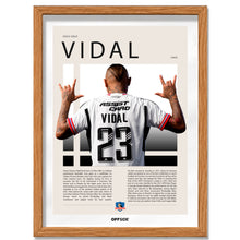 Arturo Vidal El King en Colo Colo Temporada 2025 - marco madera
