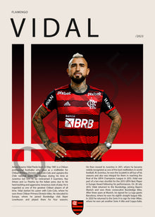 Arturo Vidal El King en Flamengo Temporada 2023 - vista con marca de agua