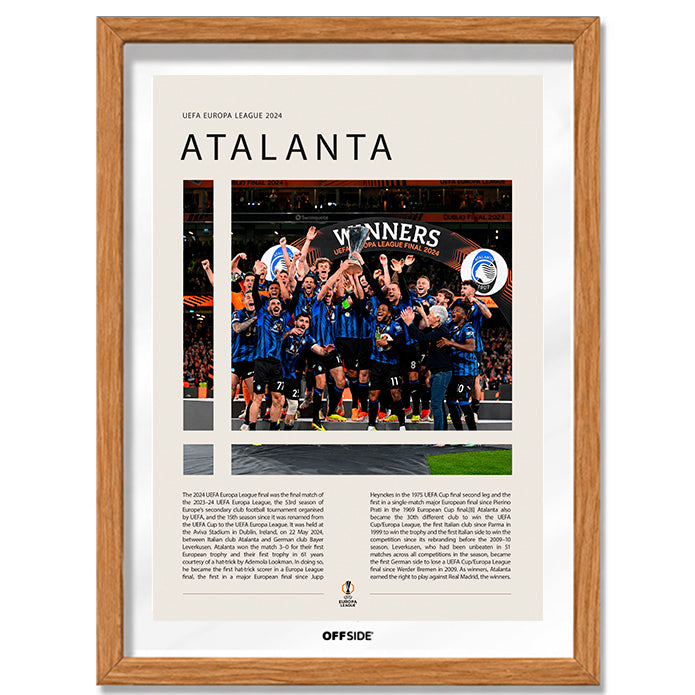 Atalanta Campeón Europa League 2024 - marco madera