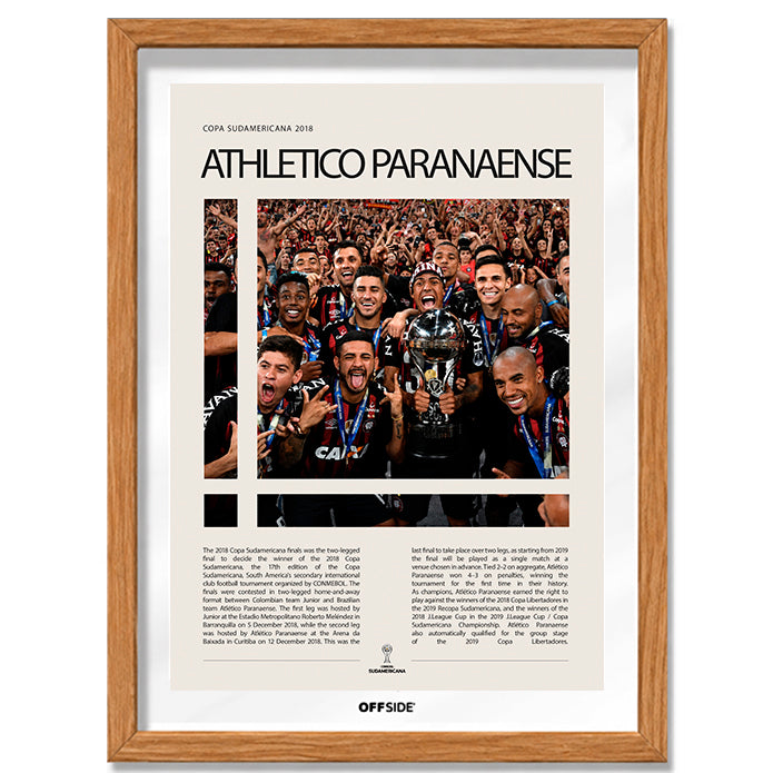 Athletico Paranaense Campeón Copa Sudamericana 2018 - marco madera