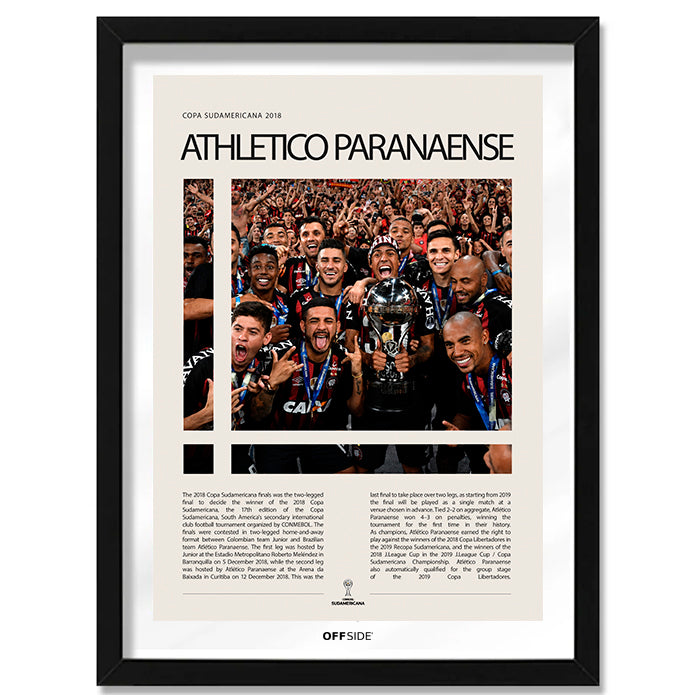 Athletico Paranaense Campeón Copa Sudamericana 2018 - marco negro