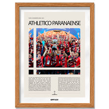 Athletico Paranaense Campeón Copa Sudamericana 2021 - marco madera