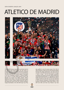 Atlético de Madrid Campeón Europa League 2018 - detalle del diseño