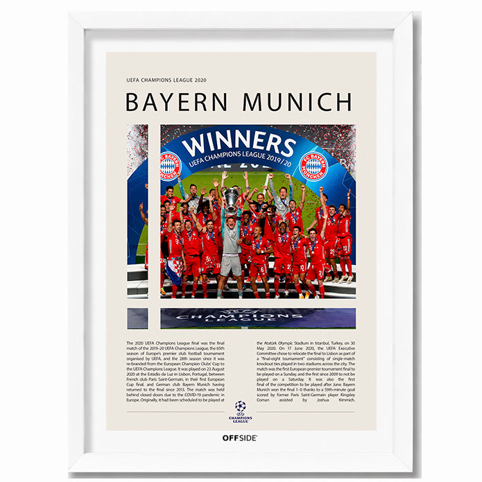 Bayern Múnich Campeón Champions League 2020 - marco blanco