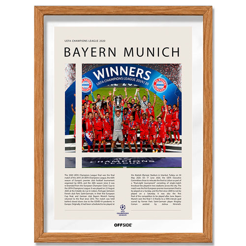 Bayern Múnich Campeón Champions League 2020 - marco madera