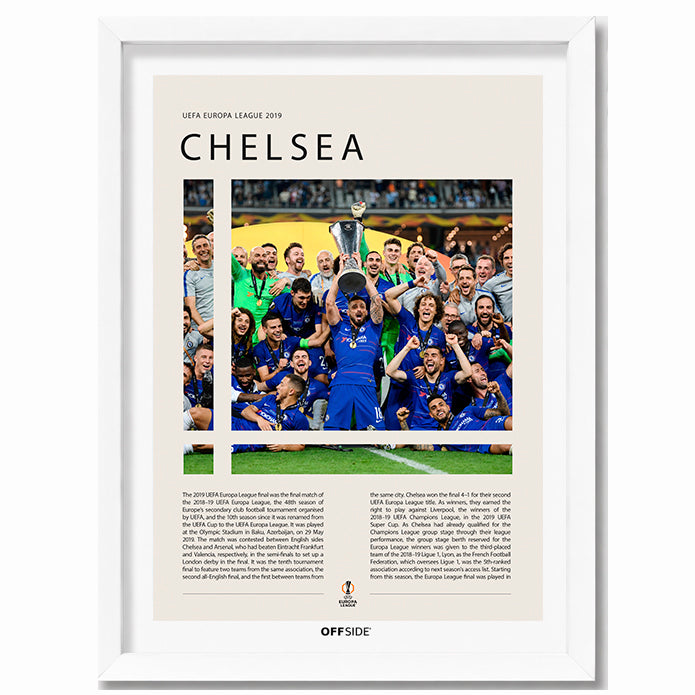 Chelsea FC Campeón Europa League 2019 - marco blanco