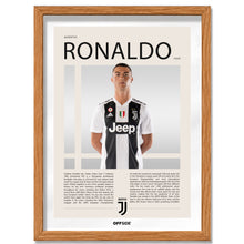 Cristiano Ronaldo CR7 en Juventus Temporada 2020 - marco madera