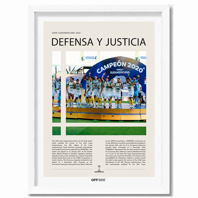 Defensa y Justicia Campeón Copa Sudamericana 2020 - marco blanco