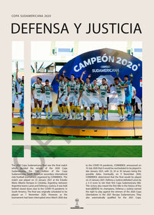Defensa y Justicia Campeón Copa Sudamericana 2020 - detalle del diseño