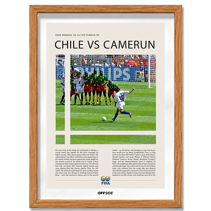 José Luis Sierra Gol vs Camerún Francia 1998 - marco madera