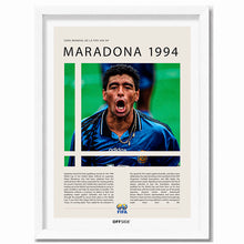 Diego Maradona Último Mundial Estados Unidos 1994 - marco blanco