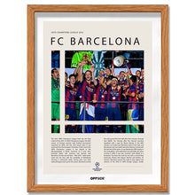 FC Barcelona Campeón Champions League 2015 - marco madera
