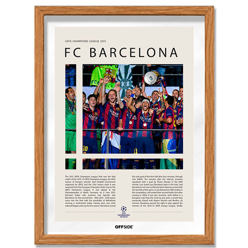 FC Barcelona Campeón Champions League 2015 - marco madera