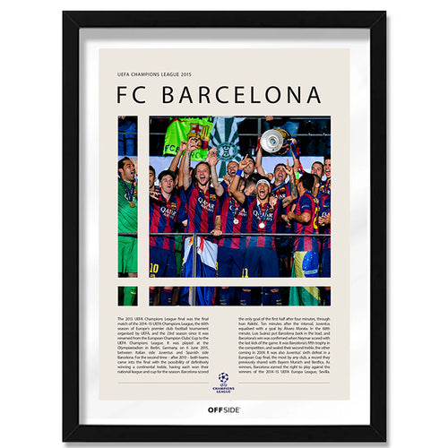 FC Barcelona Campeón Champions League 2015 - marco negro