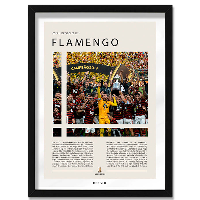 Flamengo Campeón Copa Libertadores 2019 - marco negro