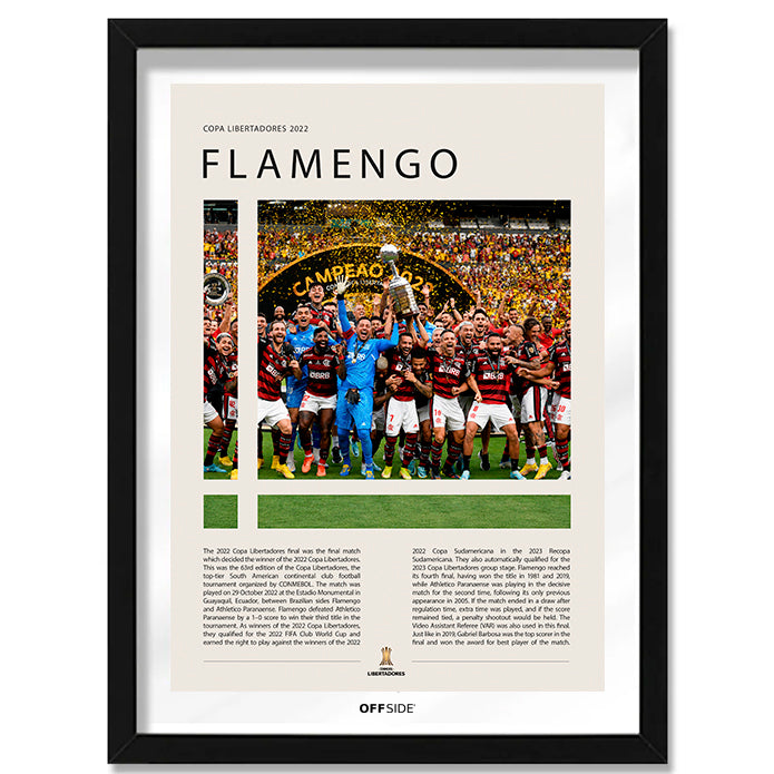 Flamengo Campeón Copa Libertadores 2022 - marco negro
