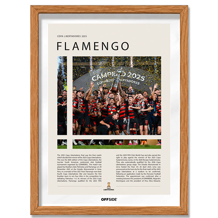 Flamengo Campeón Copa Libertadores 2025 - marco madera