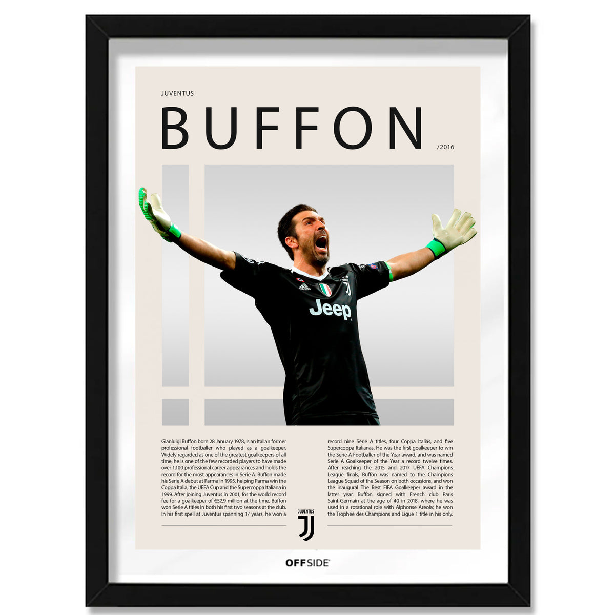 Gianluigi Buffon Gigi en Juventus Temporada 2016 - marco negro