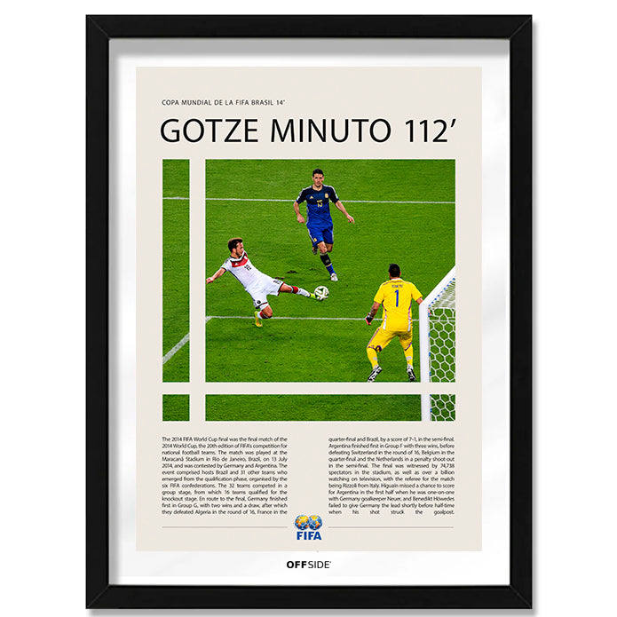 Mario Götze Gol en la Final Brasil 2014 - marco negro