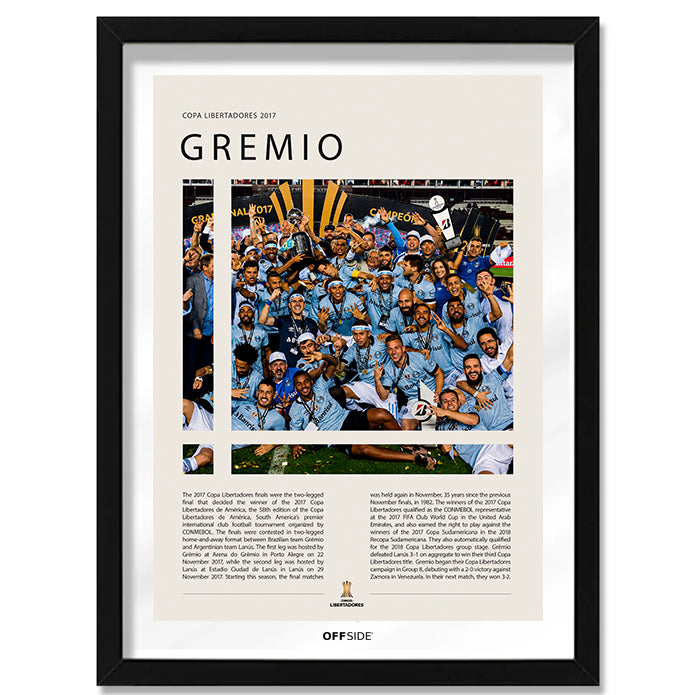 Grêmio Campeón Copa Libertadores 2017 - marco negro