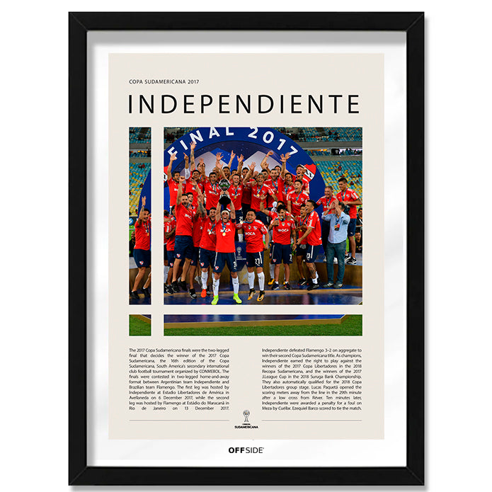 Independiente Campeón Copa Sudamericana 2017 - marco negro