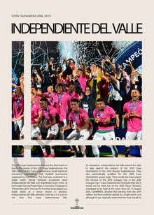 Independiente del Valle Campeón Copa Sudamericana 2019 - detalle del diseño