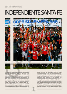 Independiente Santa Fe Campeón Copa Sudamericana 2015 - detalle del diseño