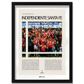 Independiente Santa Fe Campeón Copa Sudamericana 2015 - marco negro