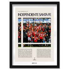 Independiente Santa Fe Campeón Copa Sudamericana 2015 - marco negro
