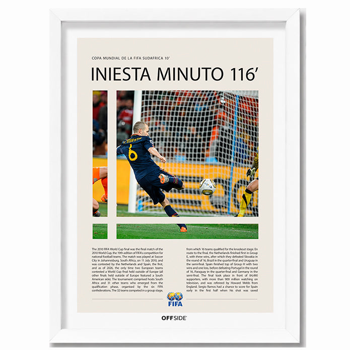 Andrés Iniesta Gol en la Final Sudáfrica 2010 - marco blanco