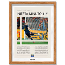 Andrés Iniesta Gol en la Final Sudáfrica 2010 - marco madera