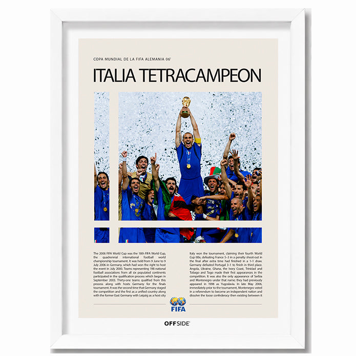 Italia Campeona del Mundo Alemania 2006 - marco blanco