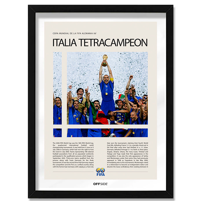 Italia Campeona del Mundo Alemania 2006 - marco negro