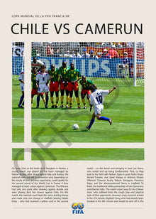 José Luis Sierra Gol vs Camerún Francia 1998 - detalle del diseño