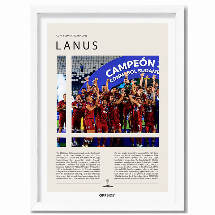Lanús Campeón Copa Sudamericana 2025 - marco blanco