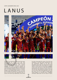 Lanús Campeón Copa Sudamericana 2025 - detalle del diseño