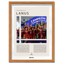 Lanús Campeón Copa Sudamericana 2025 - marco madera