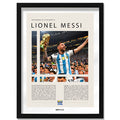Lionel Messi Campeón del Mundo Qatar 2022 - marco negro
