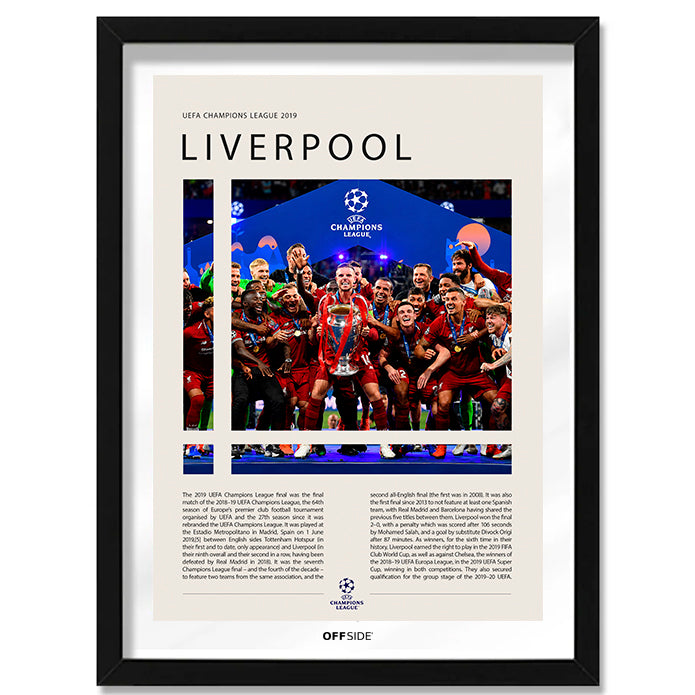 Liverpool Campeón Champions League 2019 - marco negro