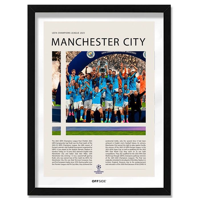 Manchester City Campeón Champions League 2023 - marco negro